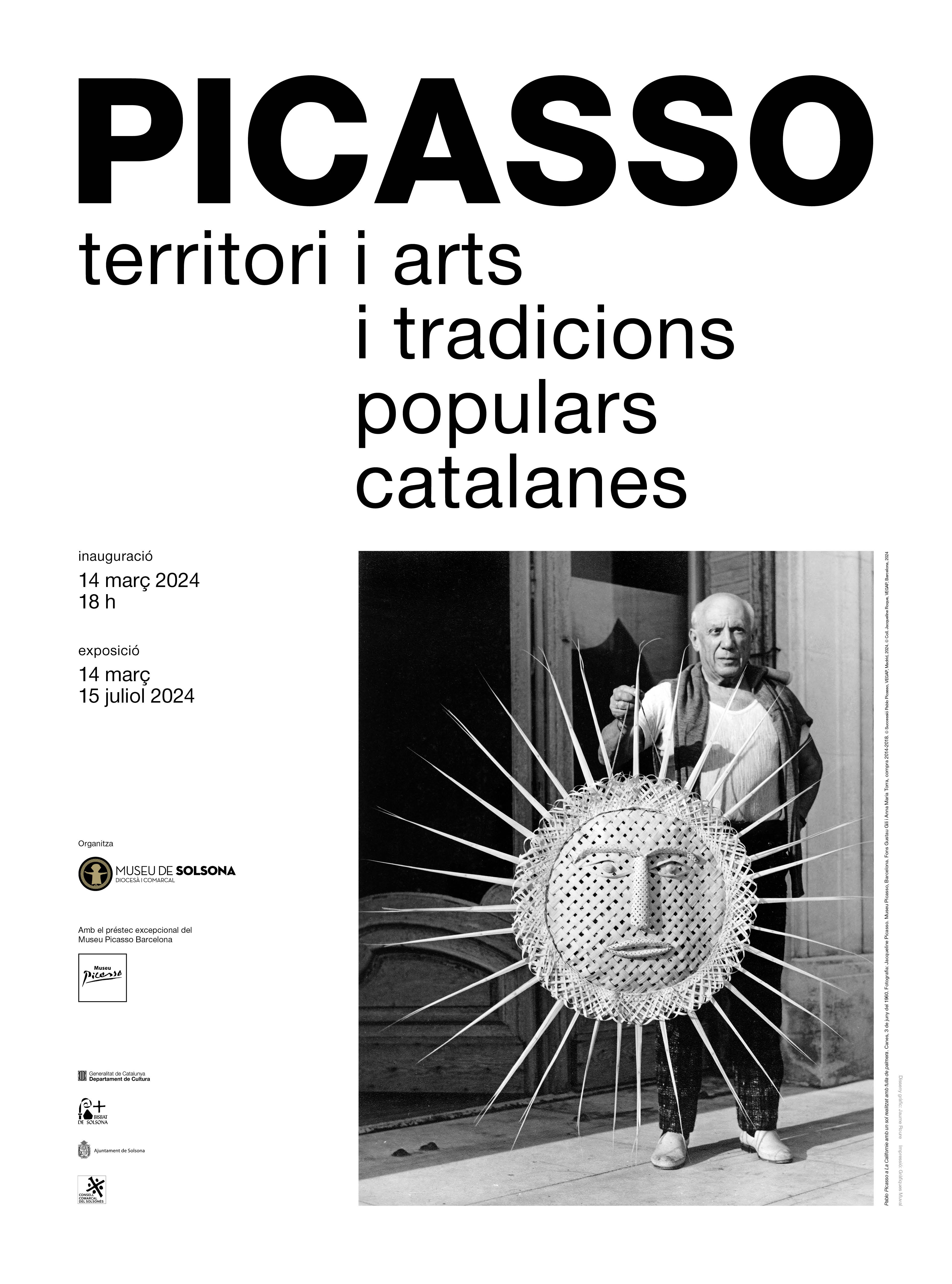 (Català) El Museu de Solsona presenta l'exposició Picasso. Territori i arts i tradicions populars catalanes amb el préstec excepcional del Museu Picasso de Barcelona