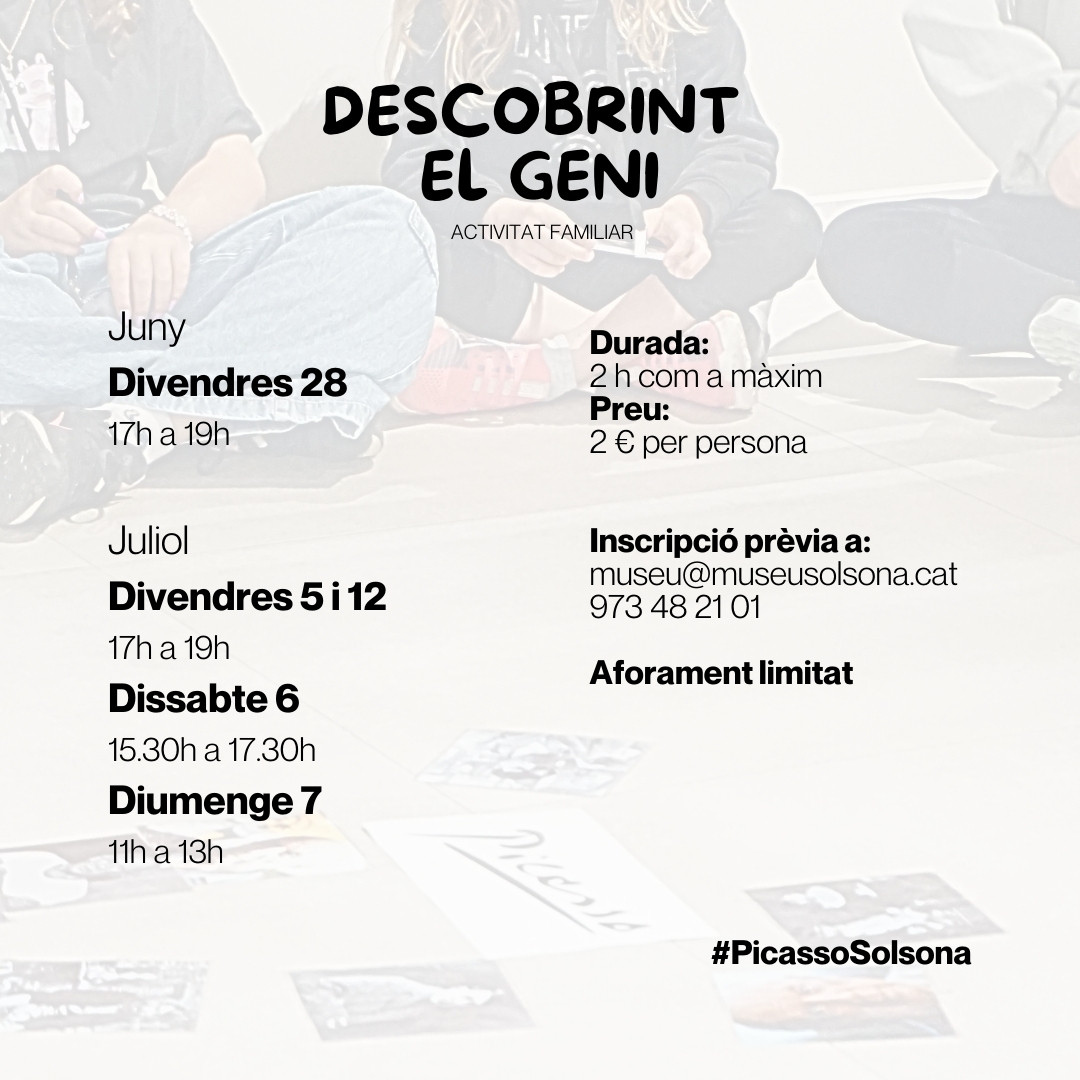 Activitat familiar sobre Picasso: «Descobrint el geni»